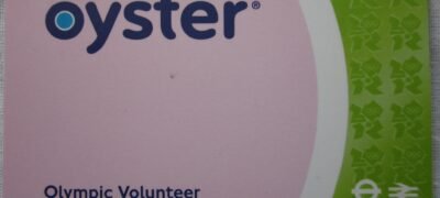 London 2012 Olympics Volunteer Oyster Travel Card